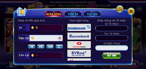 Nạp tiền OKVIP TOP